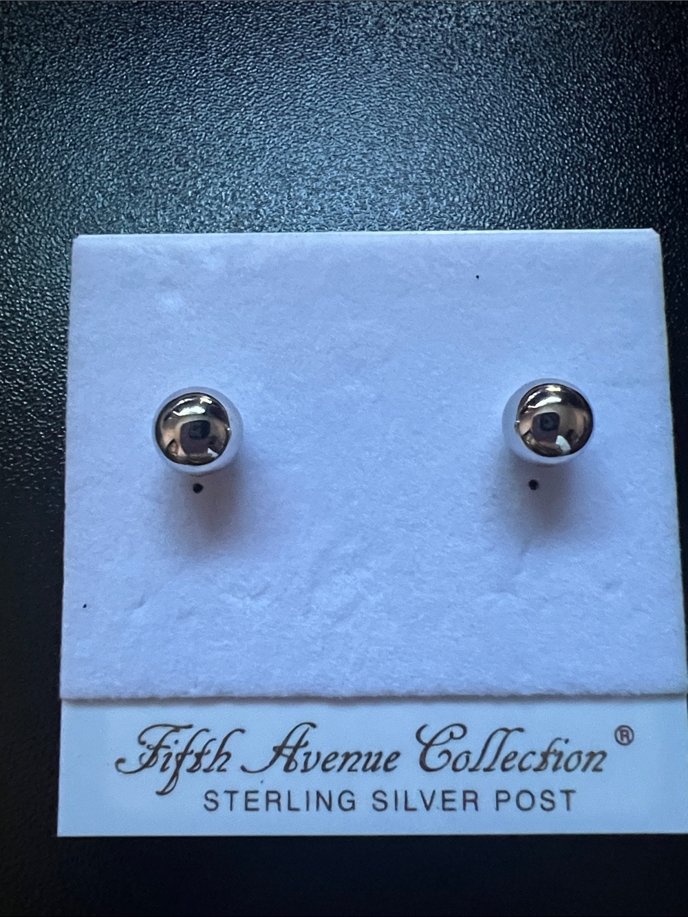 Silver Ball Stud Earrings - Silver